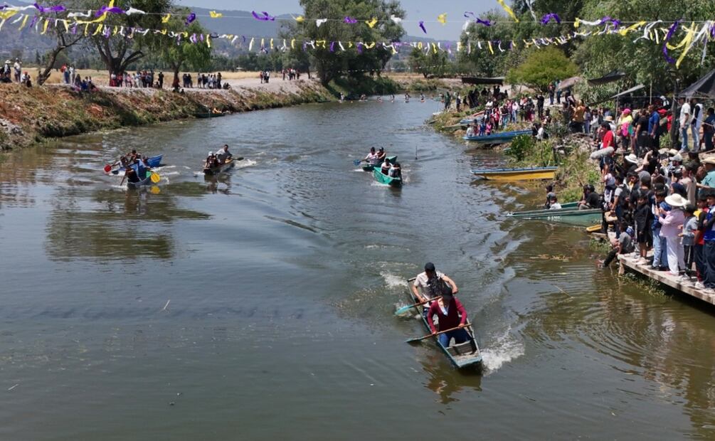 Realizan Regata Nacional de Canotaje en Michoacán con 400 competidores (21/04/2025). Foto: Especial