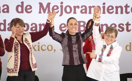 Sheinbaum presenta plan de mejoramiento del oriente del Edomex; entrega tarjetas de pensión del Bienestar en La Paz