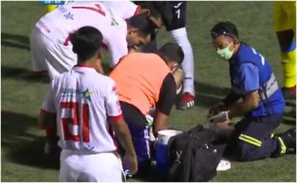 Futbolista mexicano sufre aparatoso golpe en final de Nicaragua