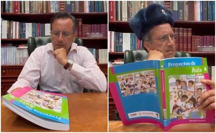 Cuitláhuac García se mofa de las críticas a libros de la SEP y muestra sus "efectos" según la derecha