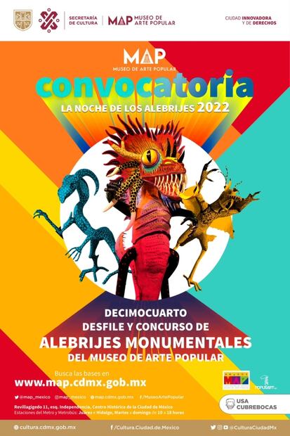 Cuándo será el desfile de alebrijes 2022 en CDMX