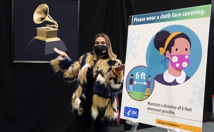 Así es el ensayo de los Grammy: muchas pruebas covid y todo hipercuidado