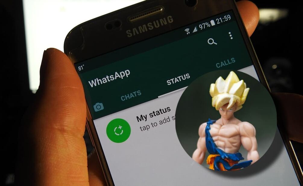 Personaliza tu cuenta de WhatsApp para que todos sepan que estás en "modo Dragon Ball Z". Foto: Especial