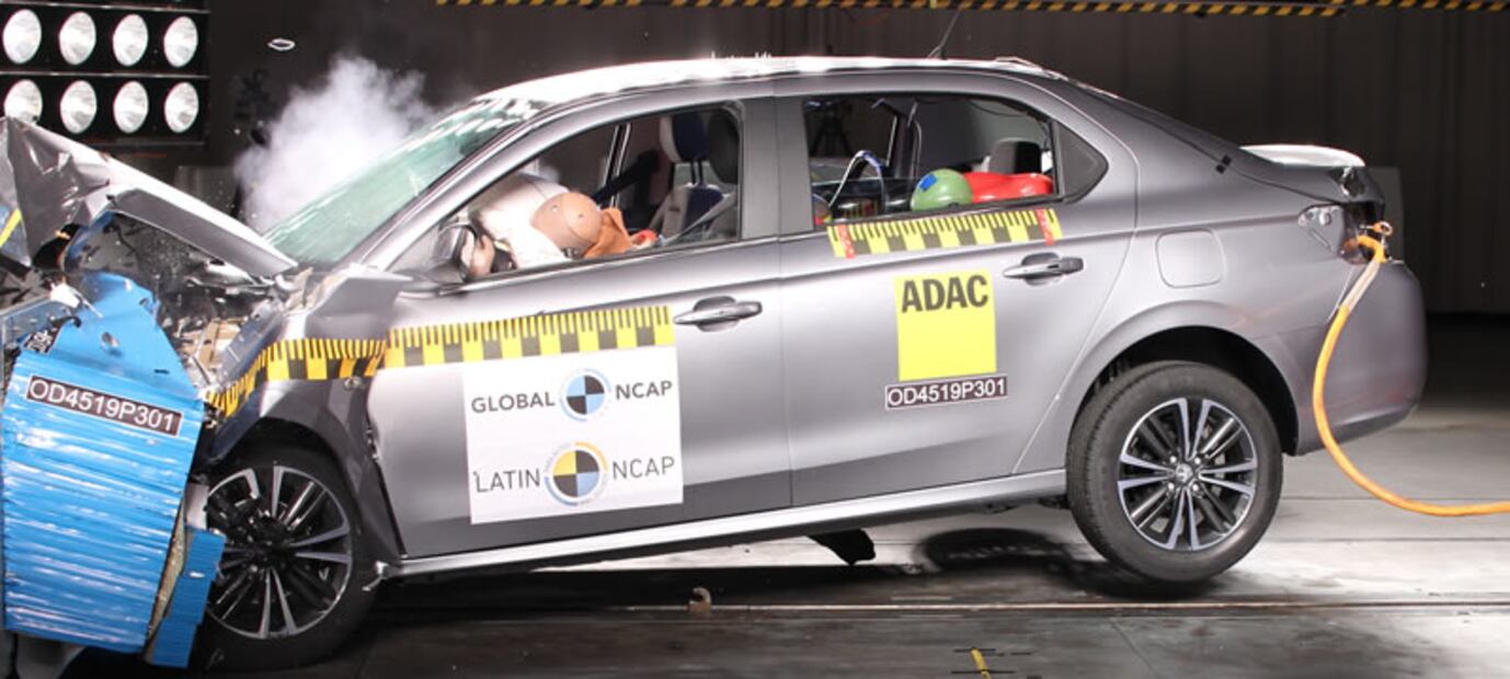 Latin NCAP realiza simulaciones de choque para evaluar la seguridad de los vehículos. Foto: Latin NCAP