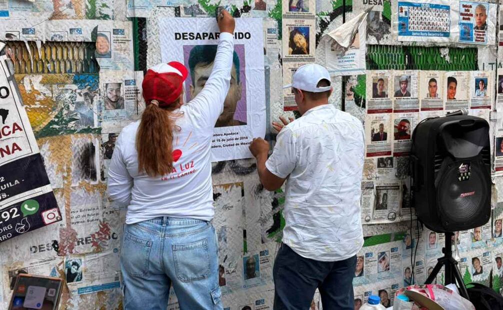 Madres buscadoras del colectivo Una luz en el Camino convocaron a personas solidarias para llevar a cabo un acto ecuménico en memoria de Bryan Quintero. Foto: Sharon Mercado/ EL UNIVERSAL