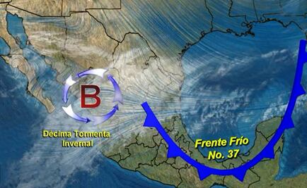 Décima tormenta invernal causará frío y lluvias aisladas