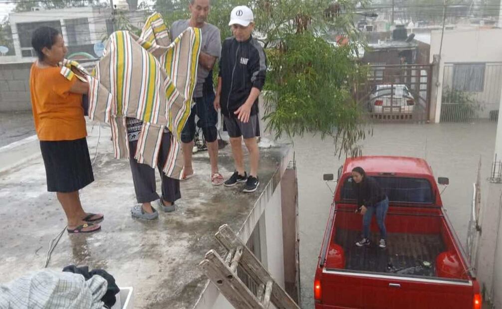 Fuertes lluvias provocan inundaciones en Reynosa, Tamaulipas. (28/03/2025) Foto: Especial