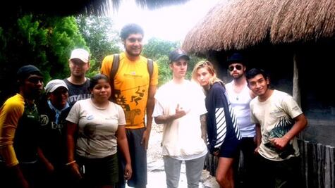 Justin Bieber, de vacaciones en Riviera Maya