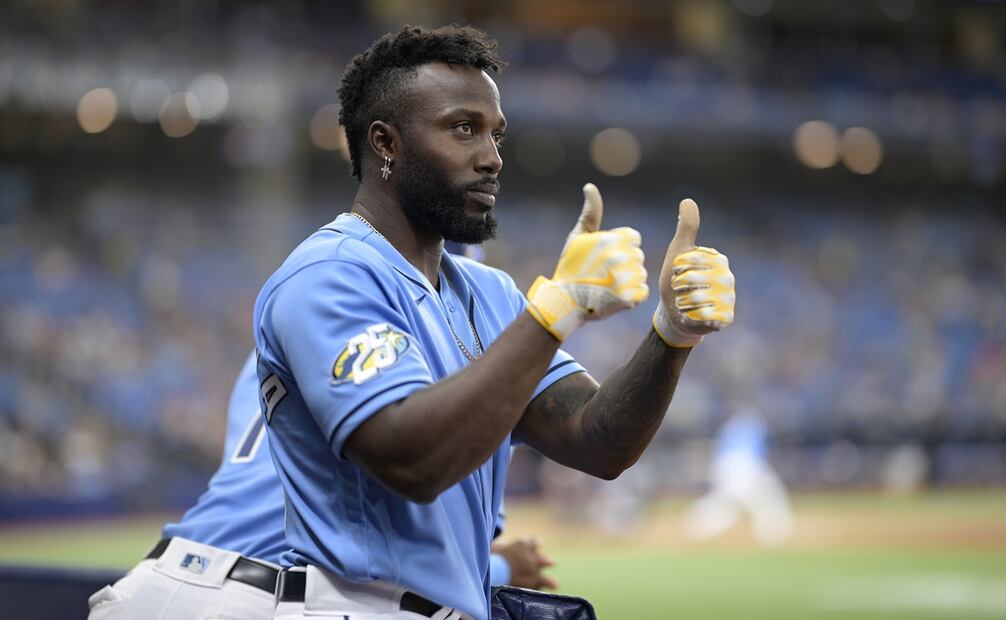 Randy Arozarena en juego con los Tampa Bay Rays - Foto: AP