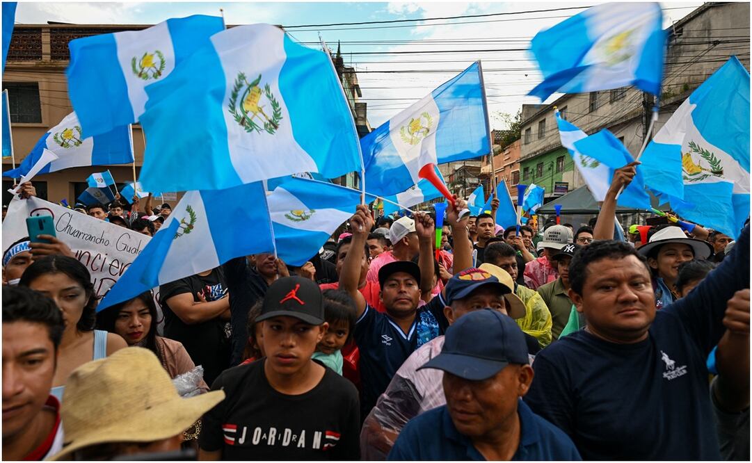 Protestas en Guatemala. Foto: AFP
