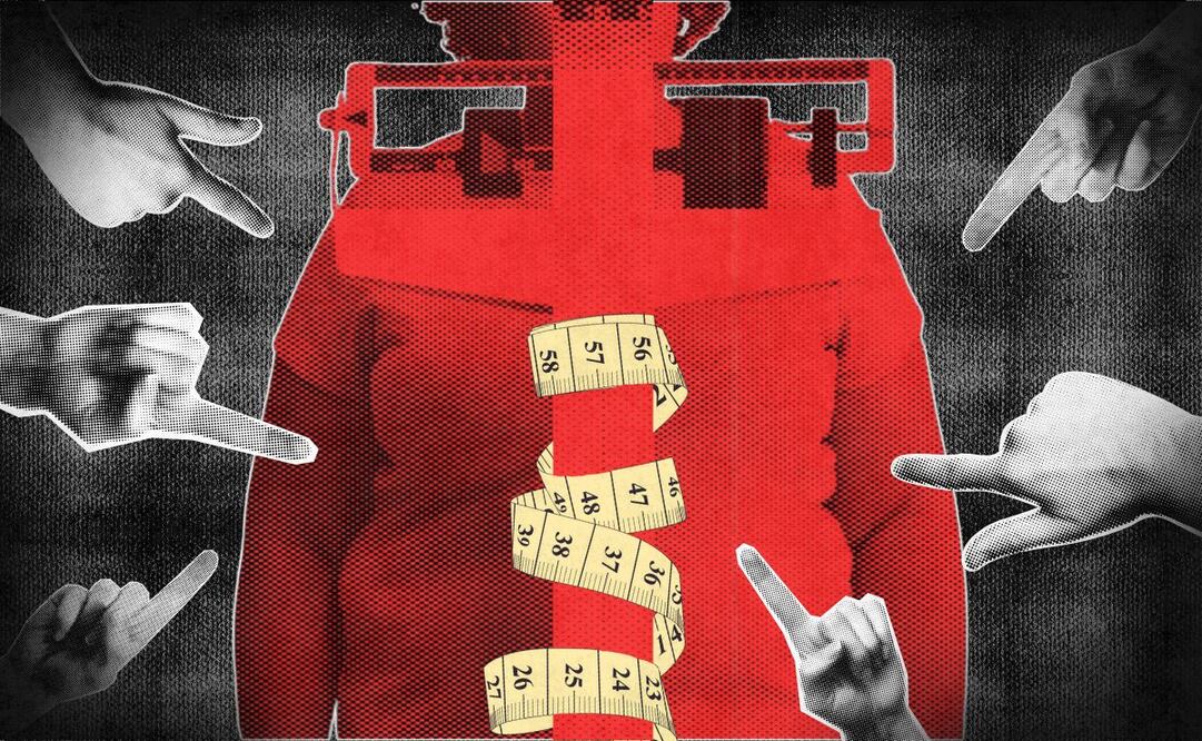 La Encuesta Nacional sobre Discriminación (ENADIS), en 2023, estima que el 28.5% de la población de entre 12 y 29 años declaró haber sido discriminada; dentro de este grupo, 39.2% lo fue por su peso o estatura.  |Ilustración: Angélica Vázquez