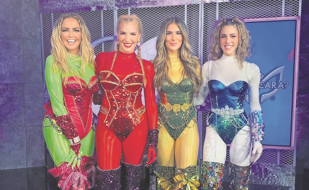 Karla, Angie, Melissa y Regina eran los rostros detrás de las máscaras de “Huacal”, personaje que interpretaron en el programa de concurso de Televisa, del que fueron ganadoras. Foto: Televisa