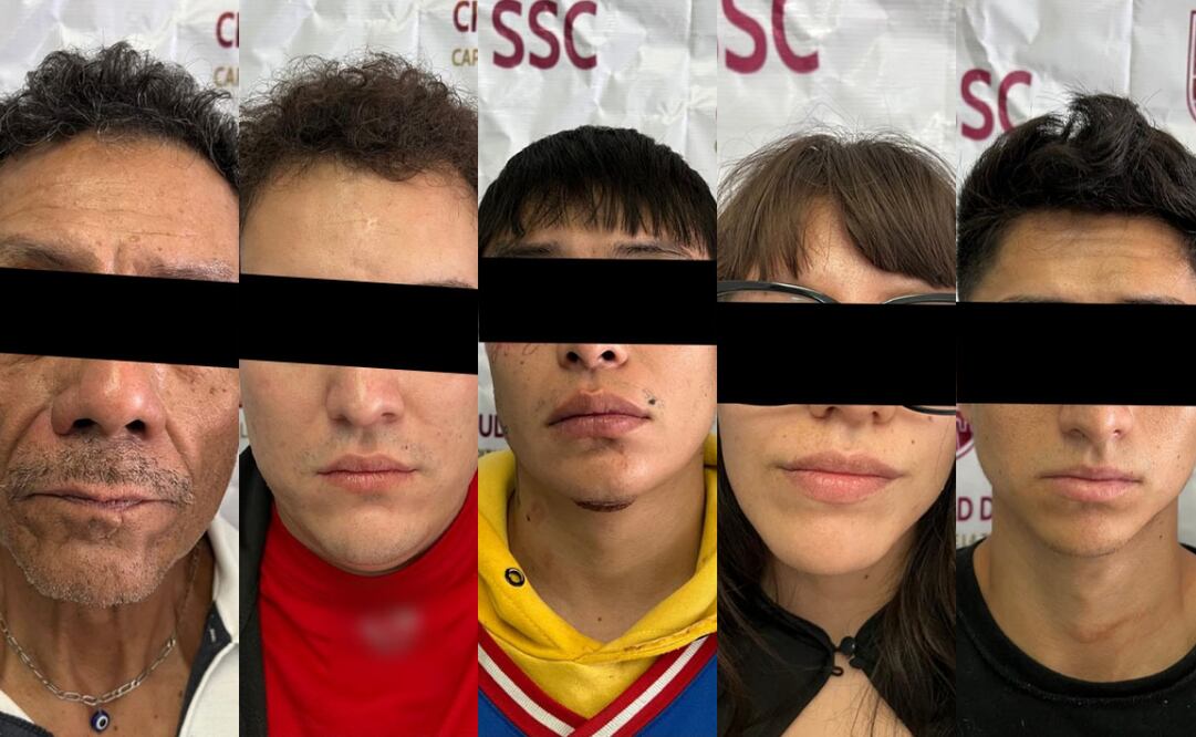 Integrantes del grupo delictivo La Pepa son detenidos en Iztapalapa
Foto: Especial.