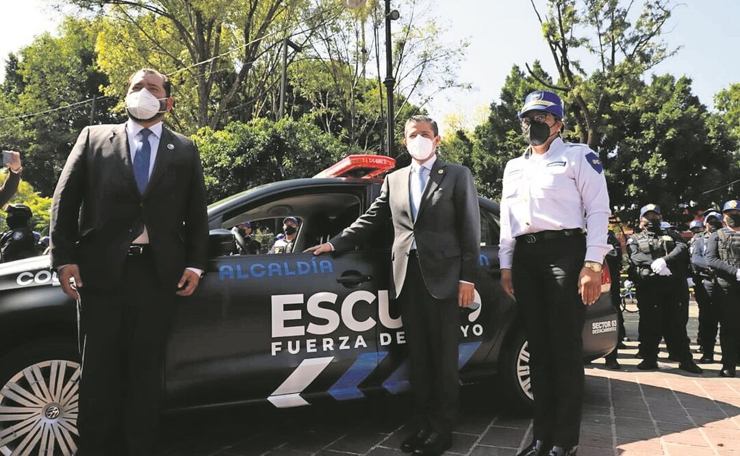 Escudo Coyoacán forma parte de las acciones en materia de seguridad. Hay una patrulla asignada a cada cuadrante Foto: Especial 