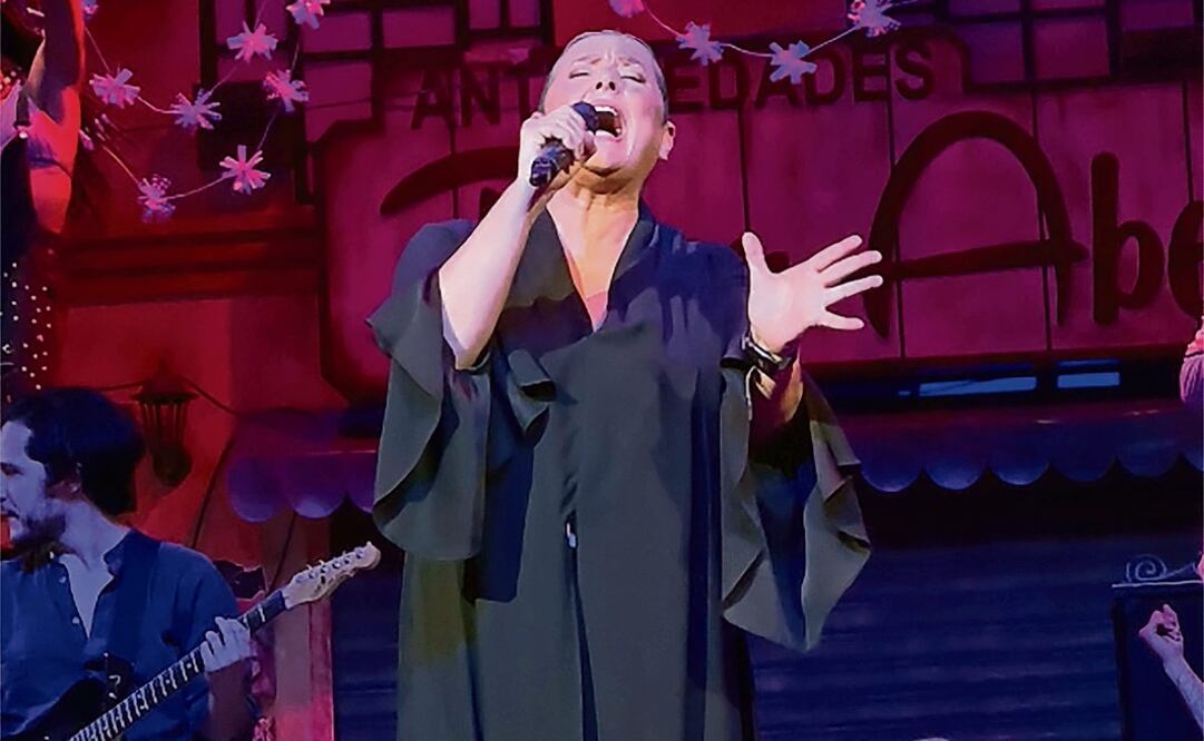 La actriz dio un adelanto de lo que interpretará en escena. (28/01/2025) Foto: Lagunilla mi barrio