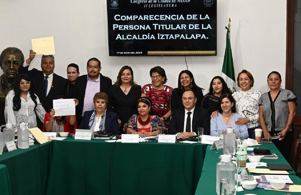 Comparecencia Clara Brugada. FOTO: Especial