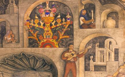 Así fue como Roberto Montenegro pintó su mural La fiesta de Santa Cruz