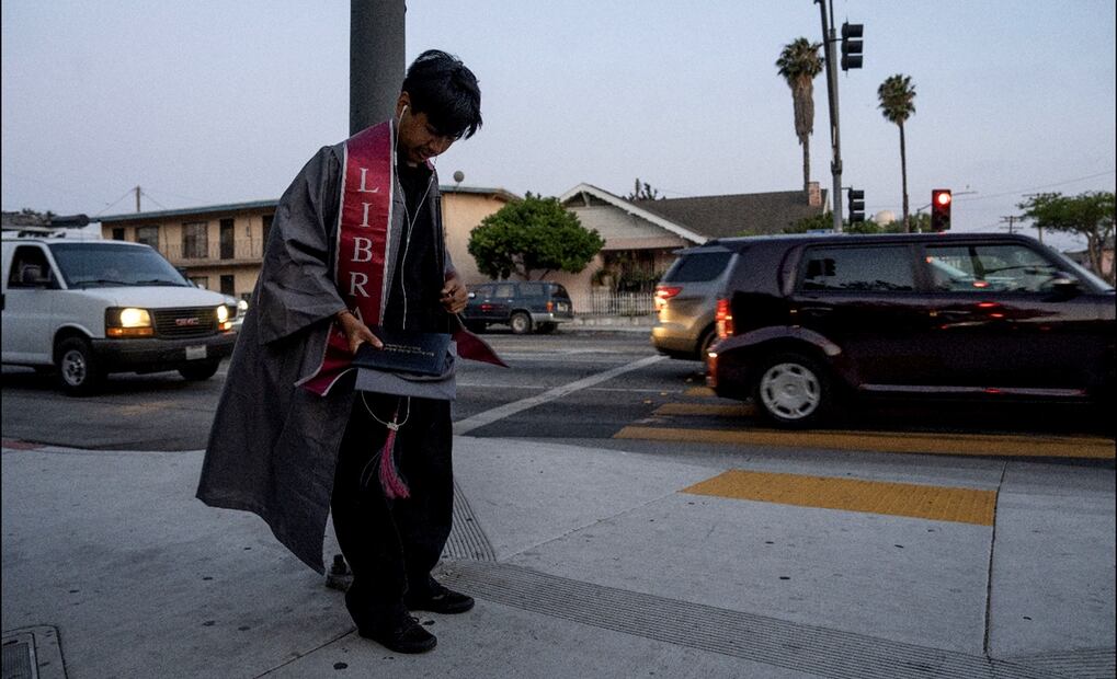 Día de graduación de la escuela Linda Esperanza Márquez High School en Huntington Park, Los Ángeles, California, el 10 de junio 2025. Foto: Aimee Melo/EL UNIVERSAL