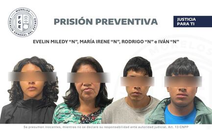 Dictan prisión preventiva contra cinco personas por extorsión y contra la salud; entre ellas se encuentra un menor de edad