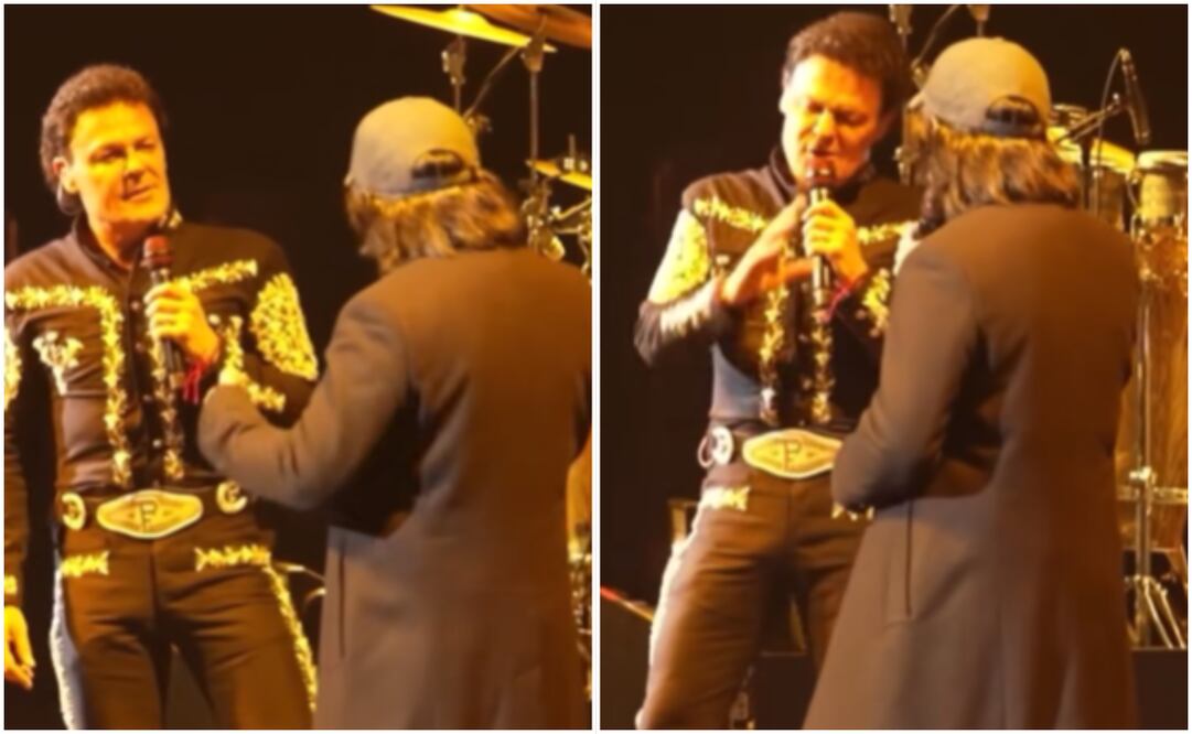 Pedro Fernández sorprendió a su publicó en Los Ángeles invitando a Quackity al escenario. Foto: Captura de pantalla TikTok