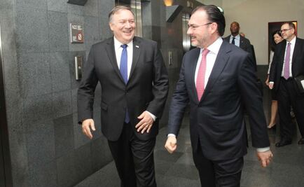 Pompeo llega a las oficinas de Relaciones Exteriores para encuentro con Videgaray