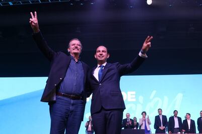 Llega Vicente Fox a la Asamblea Nacional del PAN