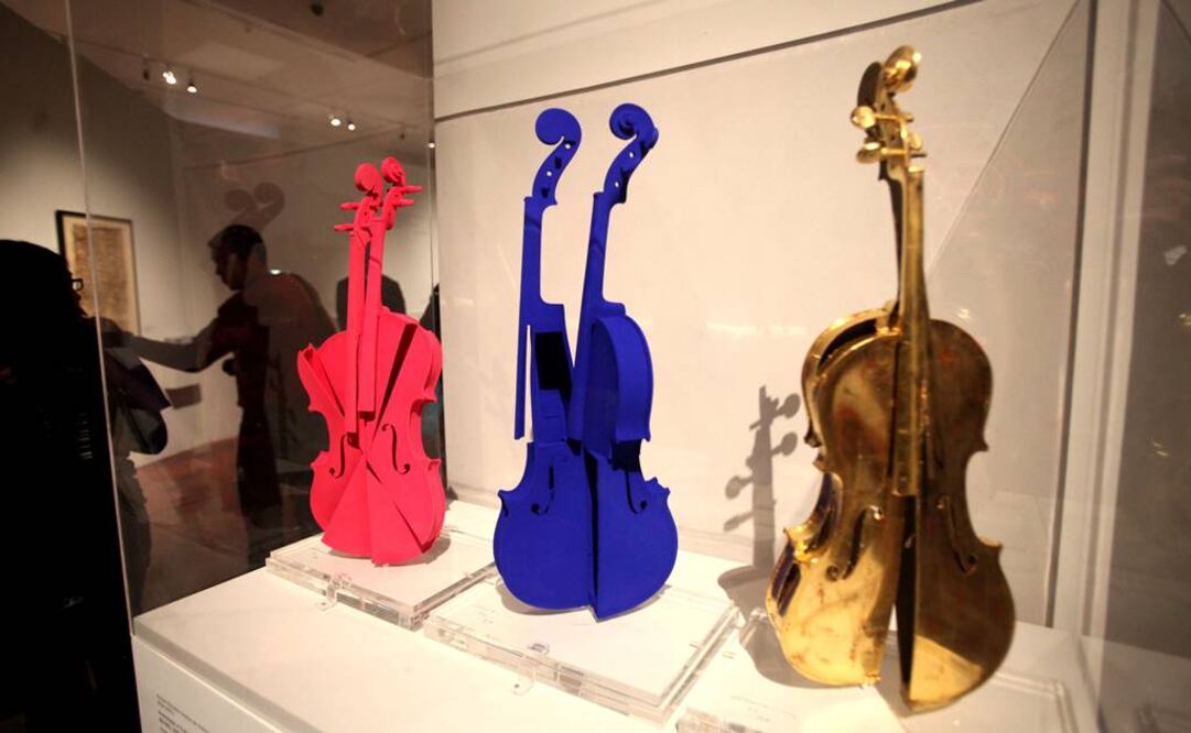 Continúa la exhibición de "El arte de la música", colección integrada por obras que trasladan el lenguaje musical al pictórico. FOTO: Valente Rosas/EL UNIVERSAL.