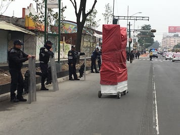 Despejan carril de contraflujo de Eje 1 Norte 