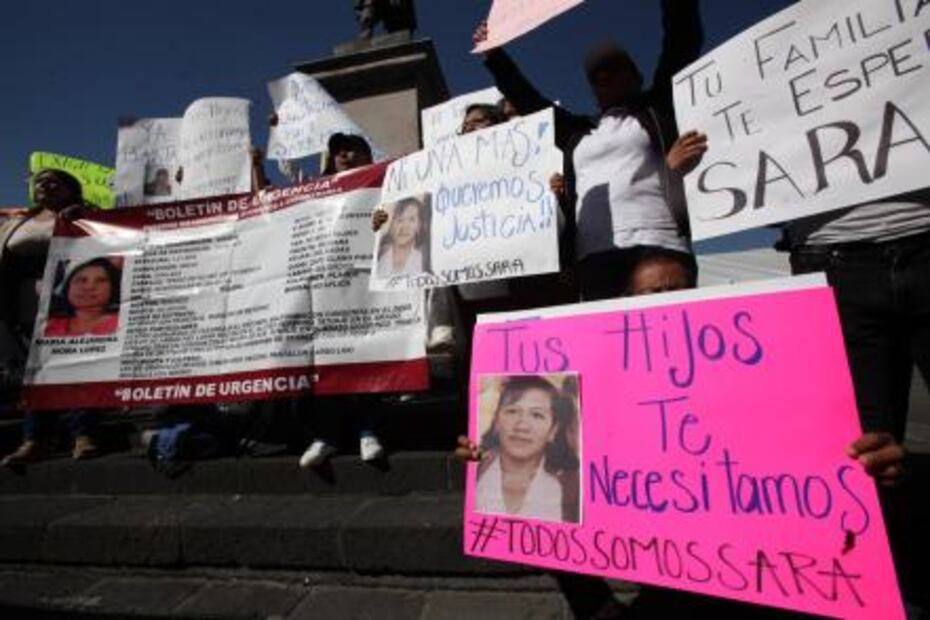 Protestan por feminicidios y desapariciones en Metepec