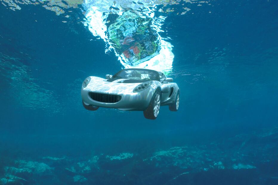 Este prototipo de auto submarino era totalmente funcional.