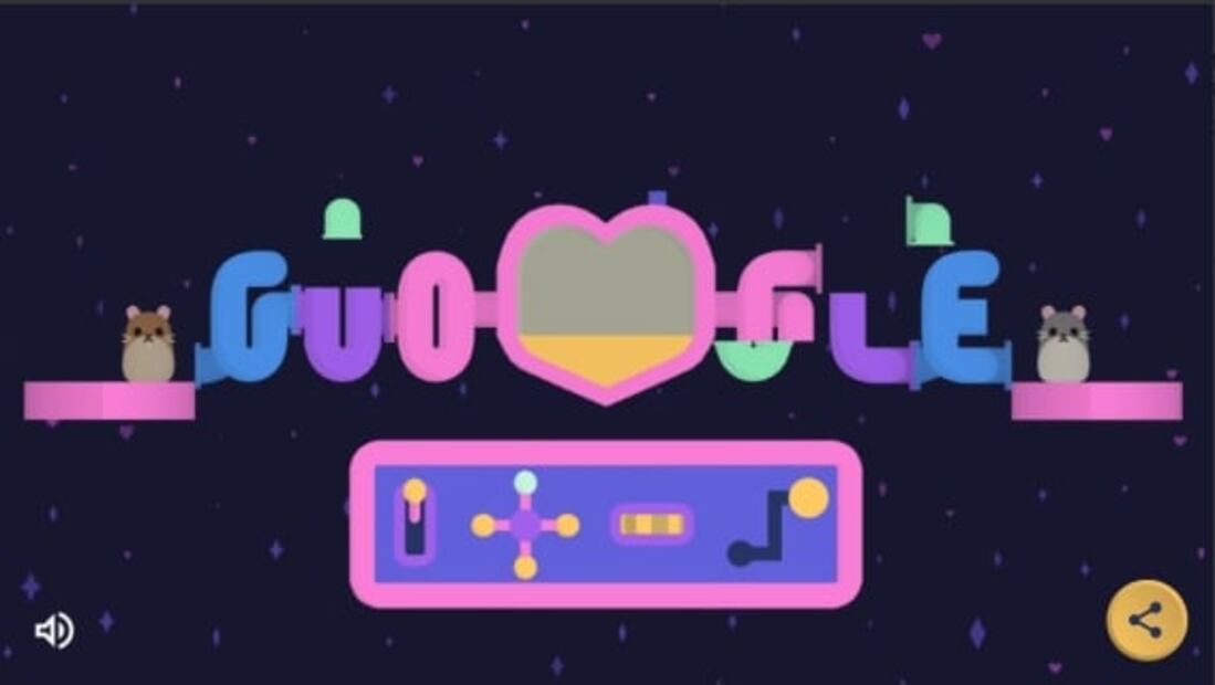 Google celebra el "Día de San Valentín" con doodle interactivo
