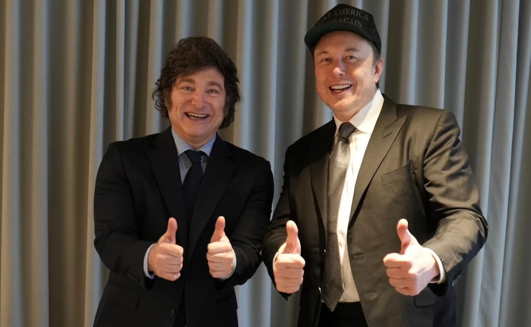 Milei se reunió con Musk tras haber protagonizado su primer toque de campana en la Bolsa de Nueva York junto a miembros de su equipo de Gobierno, tras lo cual la mayoría de las empresas argentinas que cotizan en la Bolsa registraron fuertes alzas. Foto: X @madorni