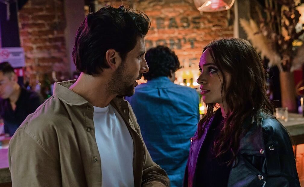 En una escena de la película Loco por ella, con Diego Klein. Foto: Instagram