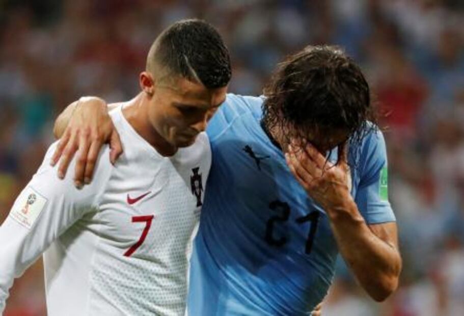 El gran gesto de Cristiano Ronaldo con Cavani