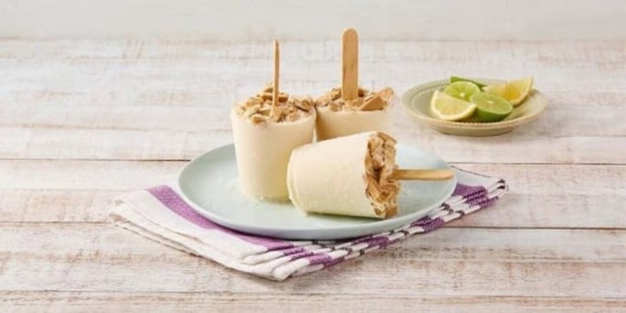 Cómo hacer paletas sabor pay de limón 