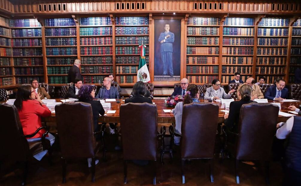 Rosa Icela Rodríguez, titular de Segob, encabeza reunión de la Comisión Presidencial para la Reforma Electoral. Foto: Archivo EL UNIVERSAL