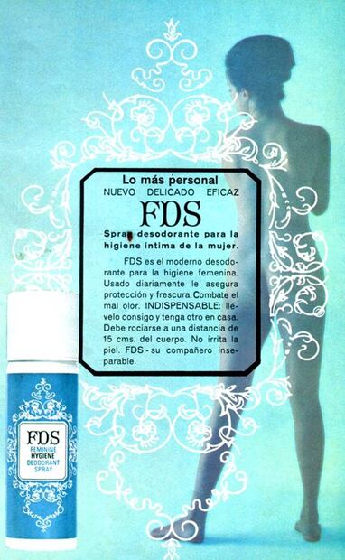 En este anuncio de 1969 por primera vez se mostraba la silueta femenina al desnudo o en paños menores sin juicios, tapujos o culpa. A decir de nuestra entrevistada se veían a mujeres felices disfrutando de su cuerpo y esencia. Colección Carlos Villasana.