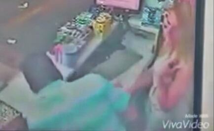 VIDEO. Hombre que ingresa a robar a tienda sufre infarto