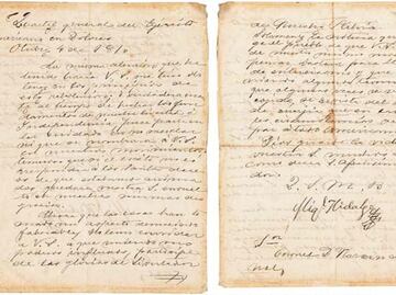 Morton auction house sells historic papers written by the great heroes of the Mexican Independence