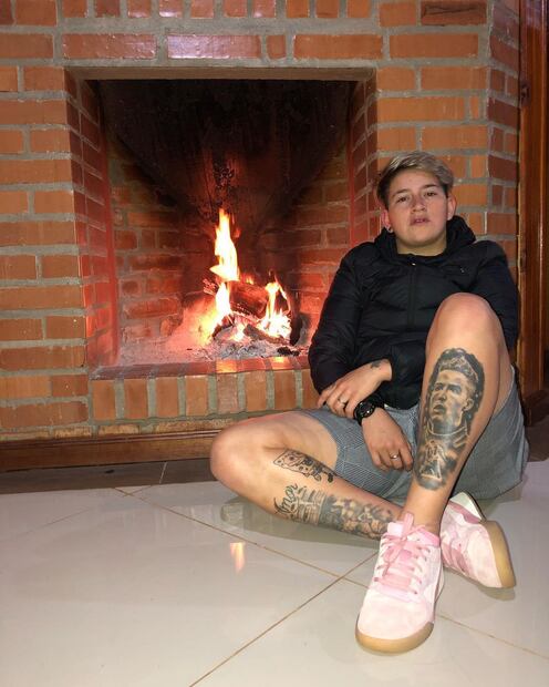 Yamila Rodríguez y su tatuaje. Fuente: Instagram @yamii_rodriguez11