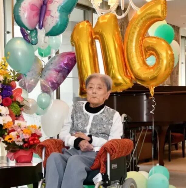 Tomiko Itooka, cumplió 116 años el pasado 23 de mayo. Foto: Gerontology Research Group