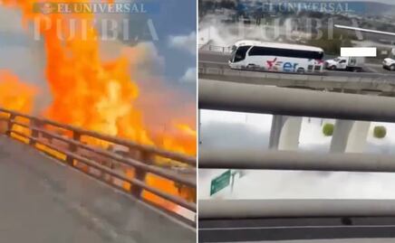 VIDEO Pasajeros se salvan de explosión de pipa en Puente de la Concordia; venían de Puebla rumbo a la Ciudad de México