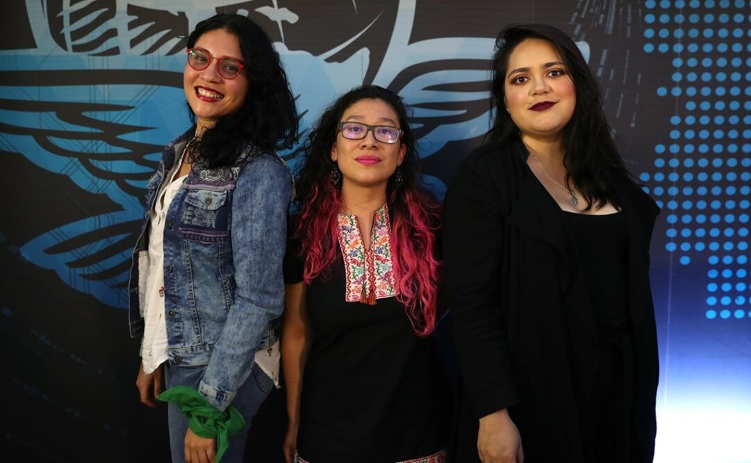 Lupita Ruiz, Blanca Juárez y Dana Corres participaron en una mesa con EL UNIVERSAL / Valente Rosas. EL UNIVERSAL