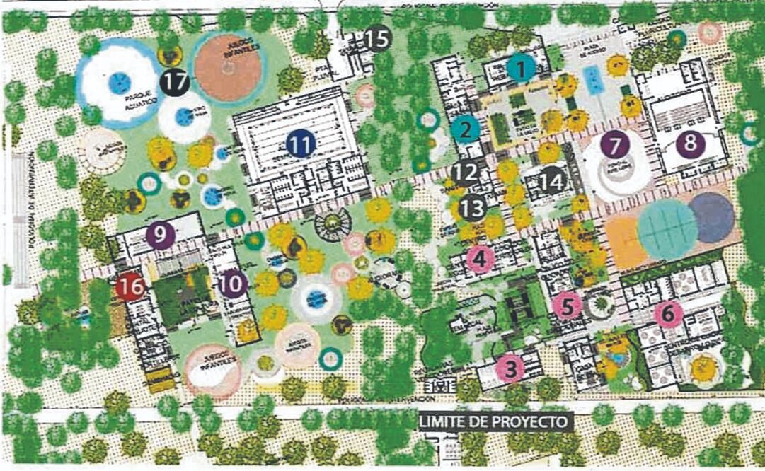 La entrada a la Utopía estará sobre el viaducto Río de la Piedad, a través de una gran plaza de acceso. Foto: Especiales