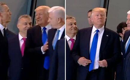 Video. Trump empuja a primer ministro en la OTAN y el video se hace viral