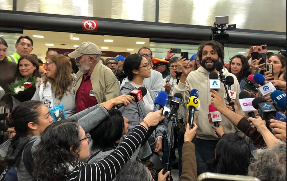 Los activistas agradecieron las movilizaciones realizadas a favor de su liberación: Foto: Diego Simón /EL UNIVERSAL