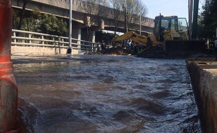 Reportan fuga de agua en Churubusco y Viaducto