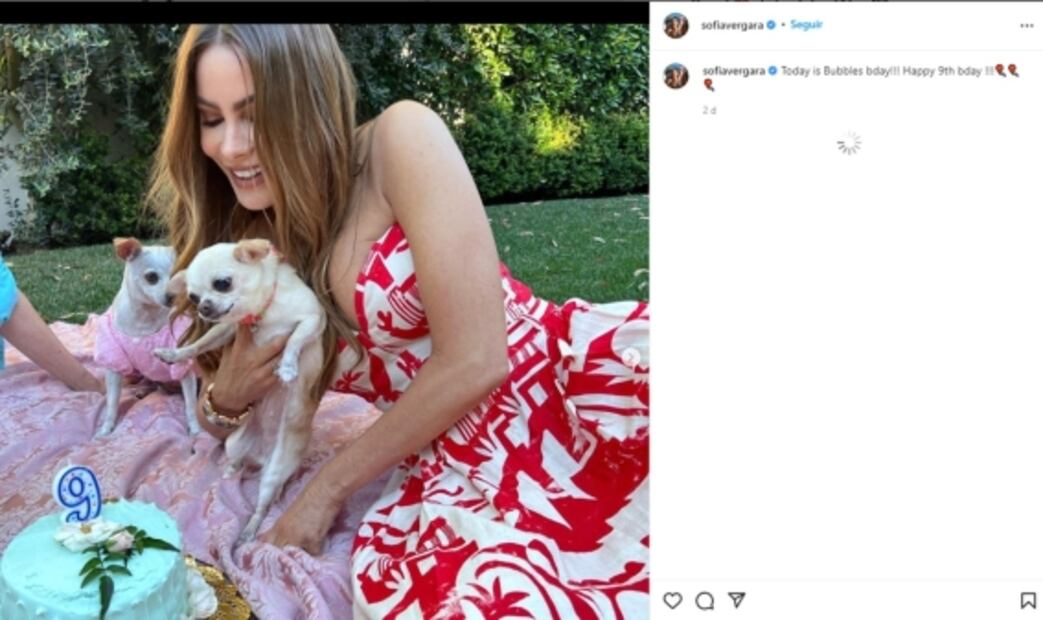 Con pastel de Louis Vuitton, Sofía Vergara celebra sus 50 años 