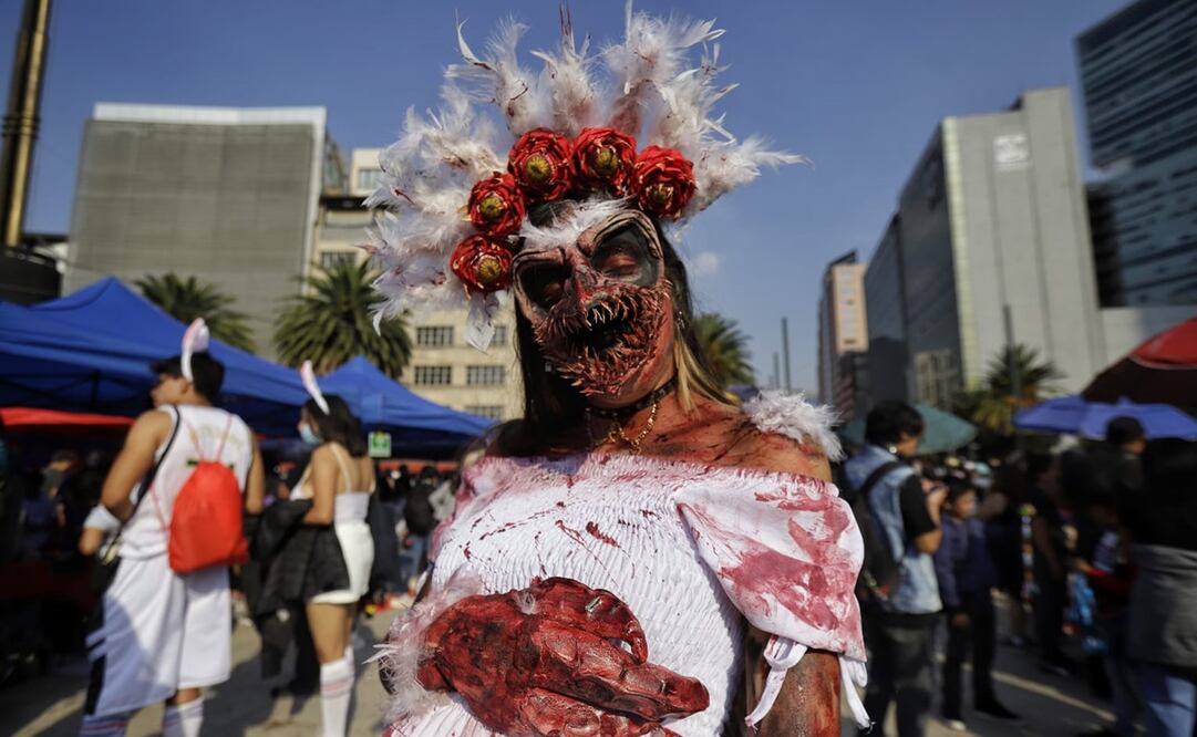 Marcha zombie 2023. Foto: Fernanda Rojas/EL UNIVERSAL