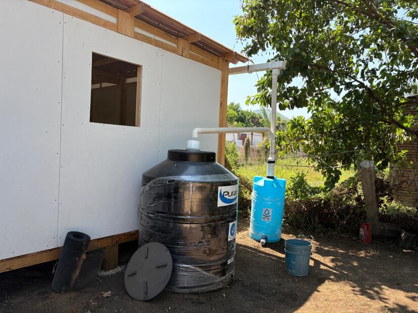 Sistema de recolección de agua pluvial.